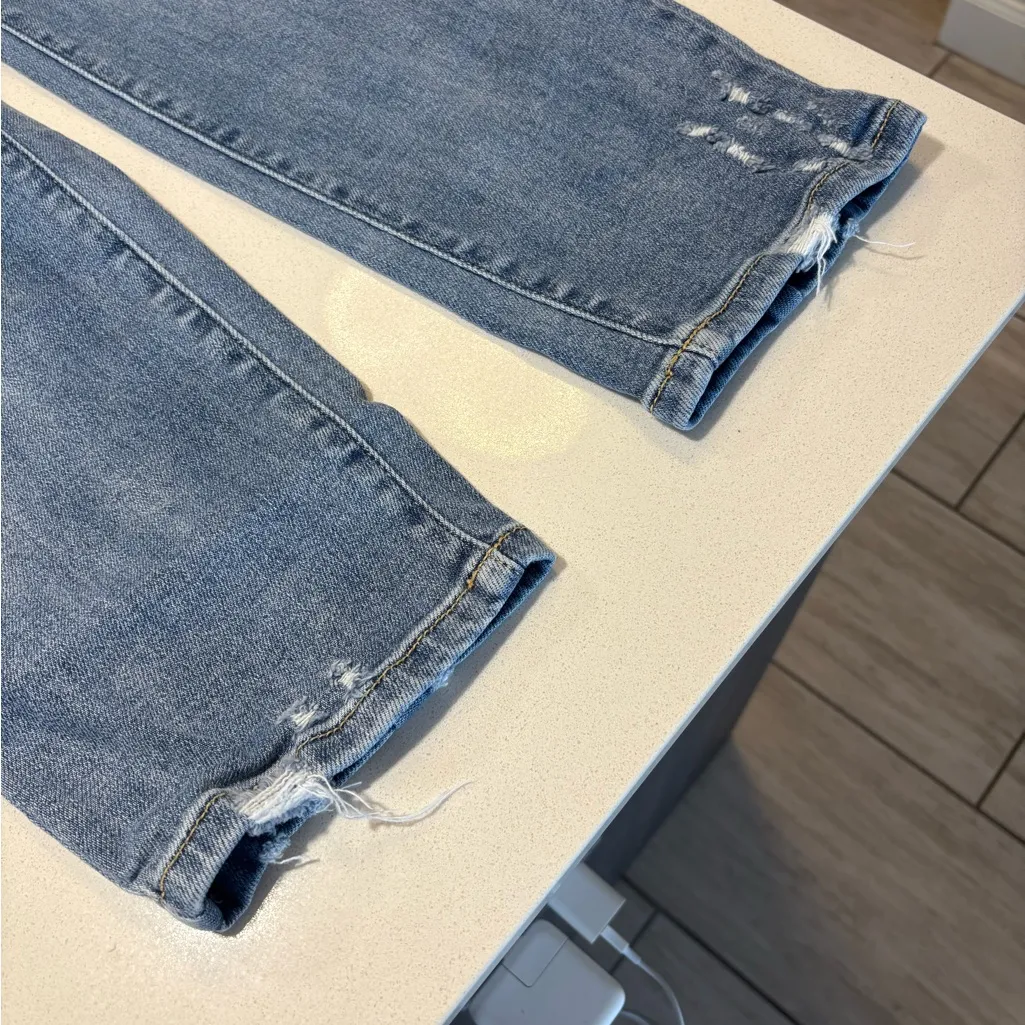 Judy Blue denim distressed slim fit jeans size 11/30 - Image 13