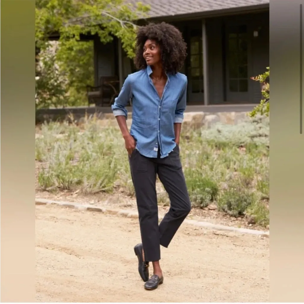 Frank & Eileen Blackstone The Italian Peach Twill Utility Pants in Size 4 - Image 2