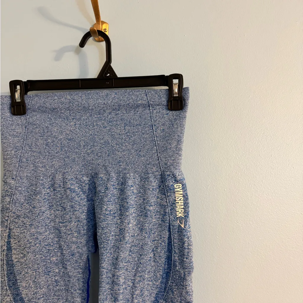 gymshark blue Capri leggings measurements added for size - Image 2