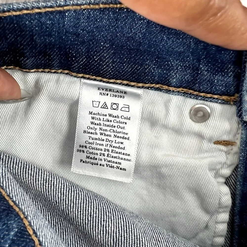 Everlane Womens Jeans Size 26 Skinny Ankle Stretch Blue‎ Medium Wash Denim Mid - Image 8
