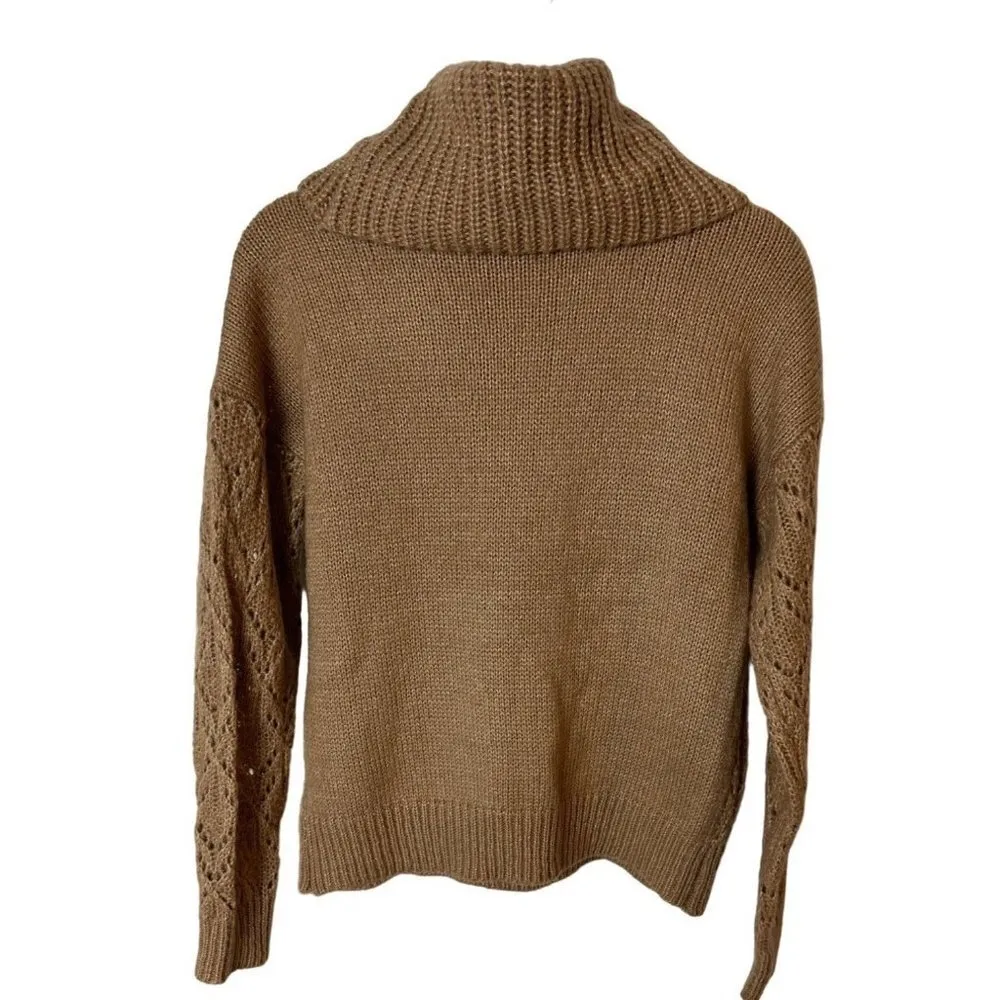 Absolutely Famous Tan Sweaters Turtleneck Size Medium Sku 2138 - Image 6