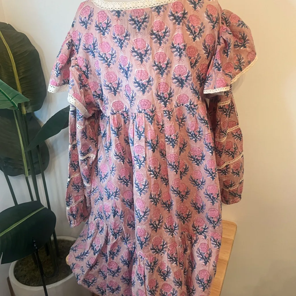 Fox & Hen Pink Mini Dress size L Blue Size L - Image 6