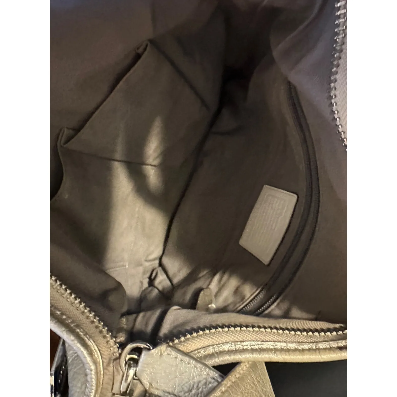 Coach silver leather purse with tassles‎ - Image 9