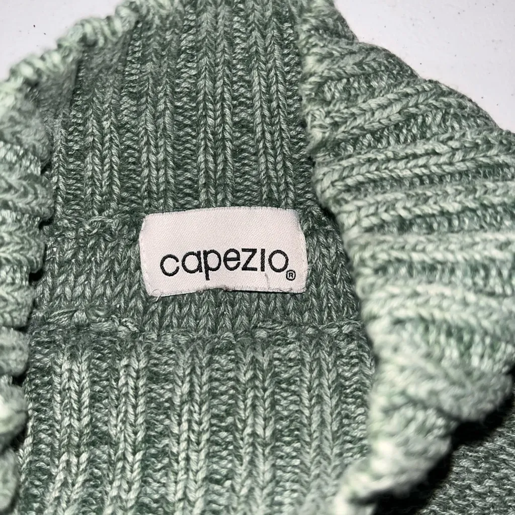 Vintage Capezio Patchwork Checkered Knit Turtleneck Sweater - Image 7