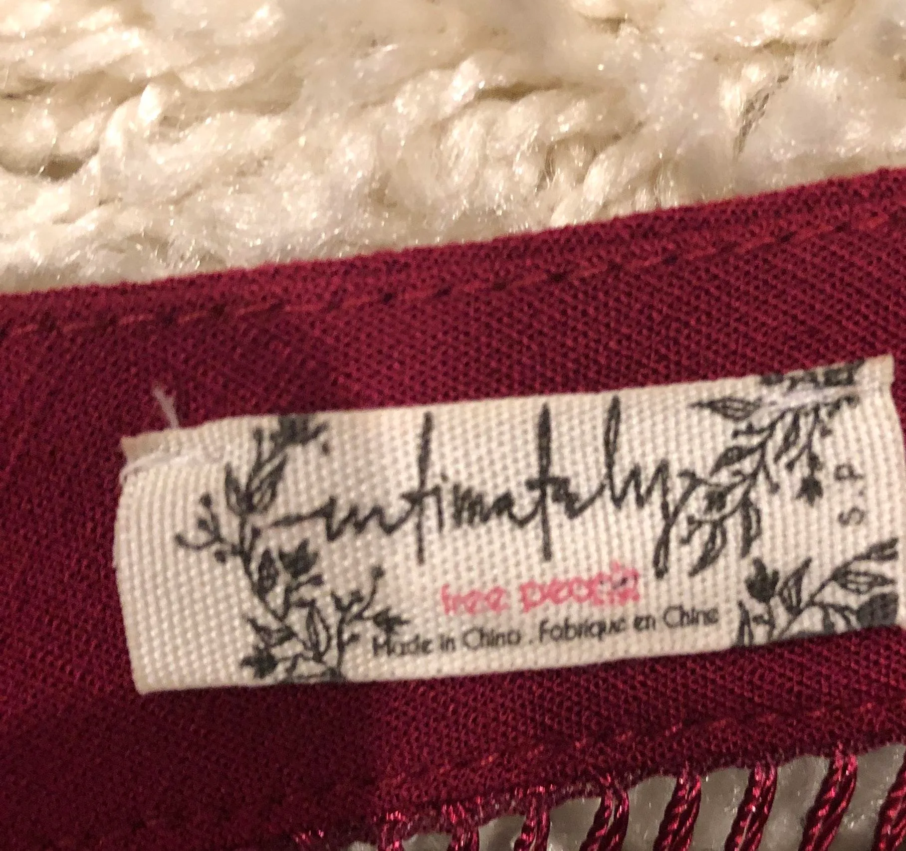 Free People Red  Mini Dress - Image 3