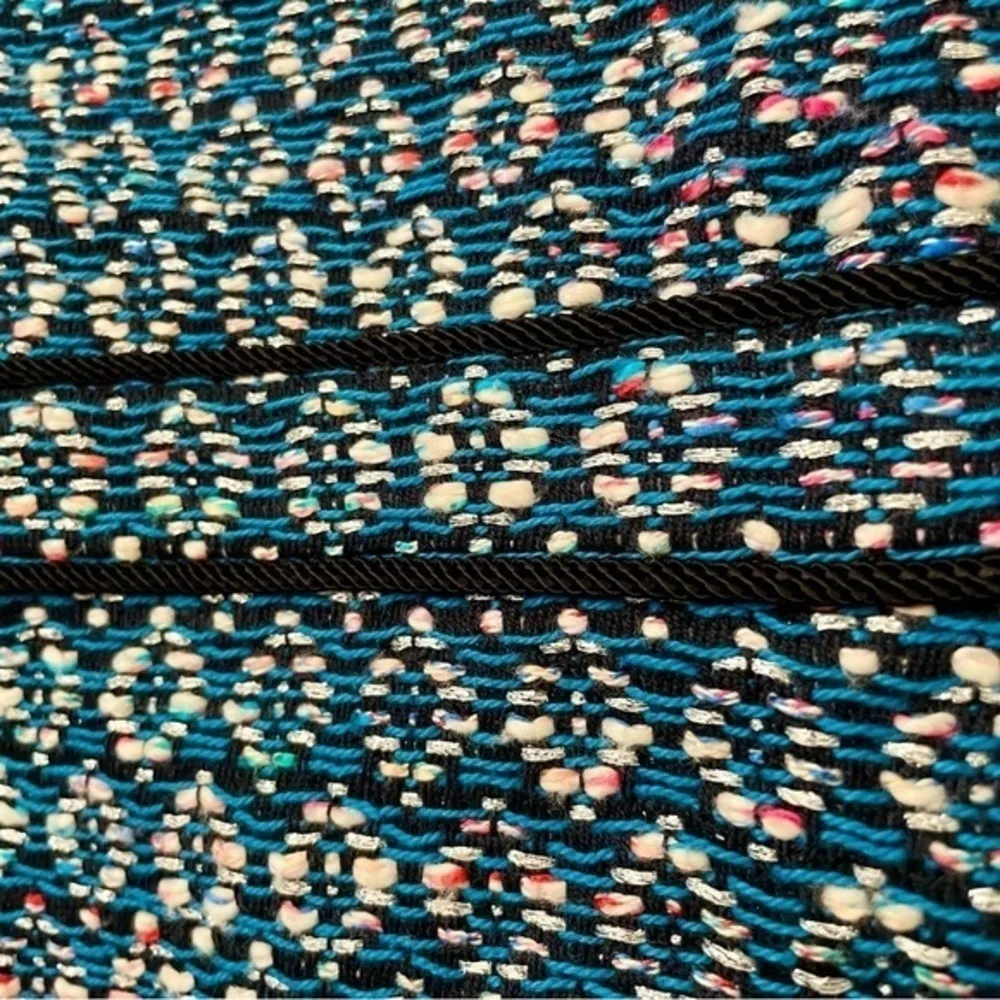 Leelou Blue Tweed Shift Dress - Image 10