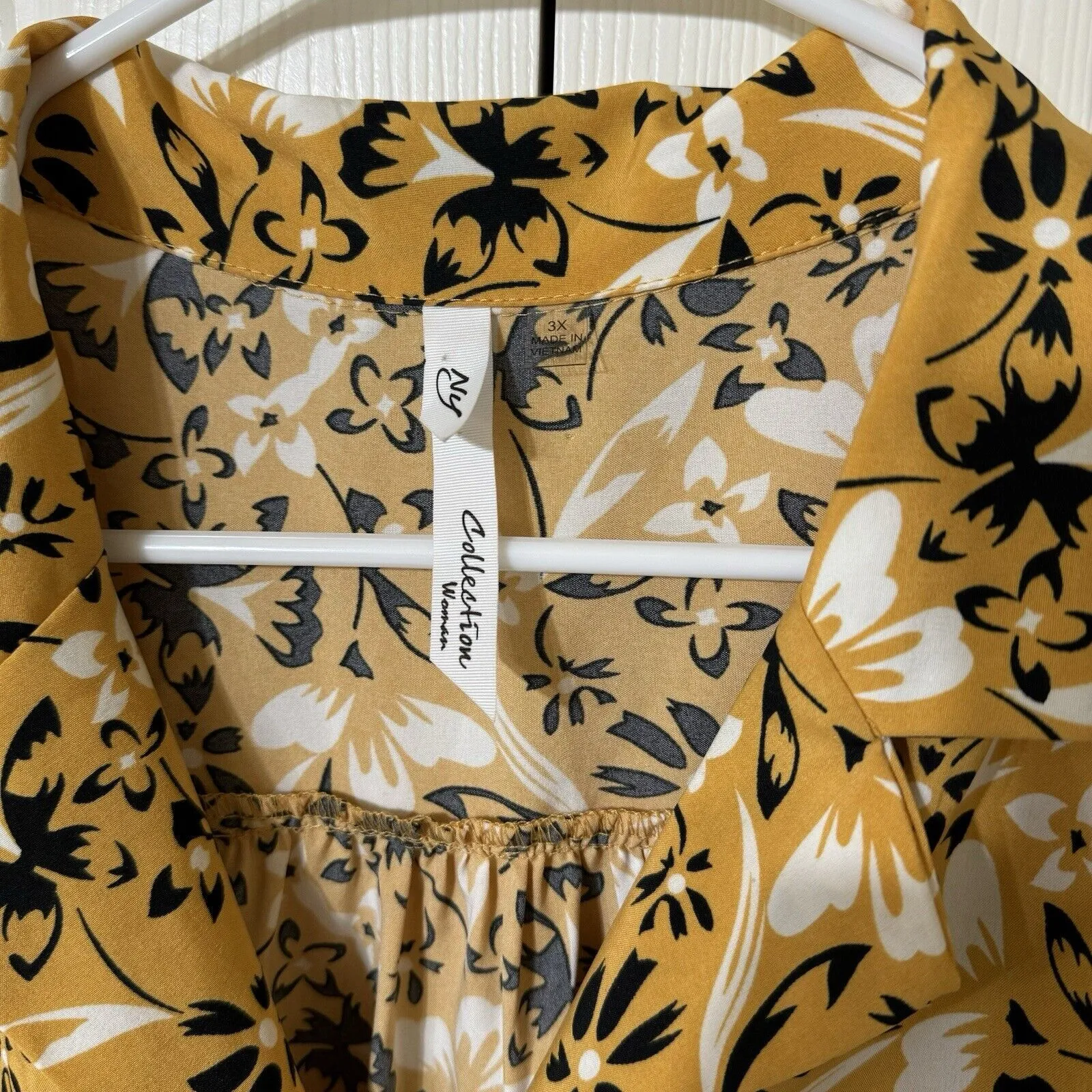 Ny Collection Women Tiered Midi Cottage core Boho Dress  -‎ Size 3X - Image 3