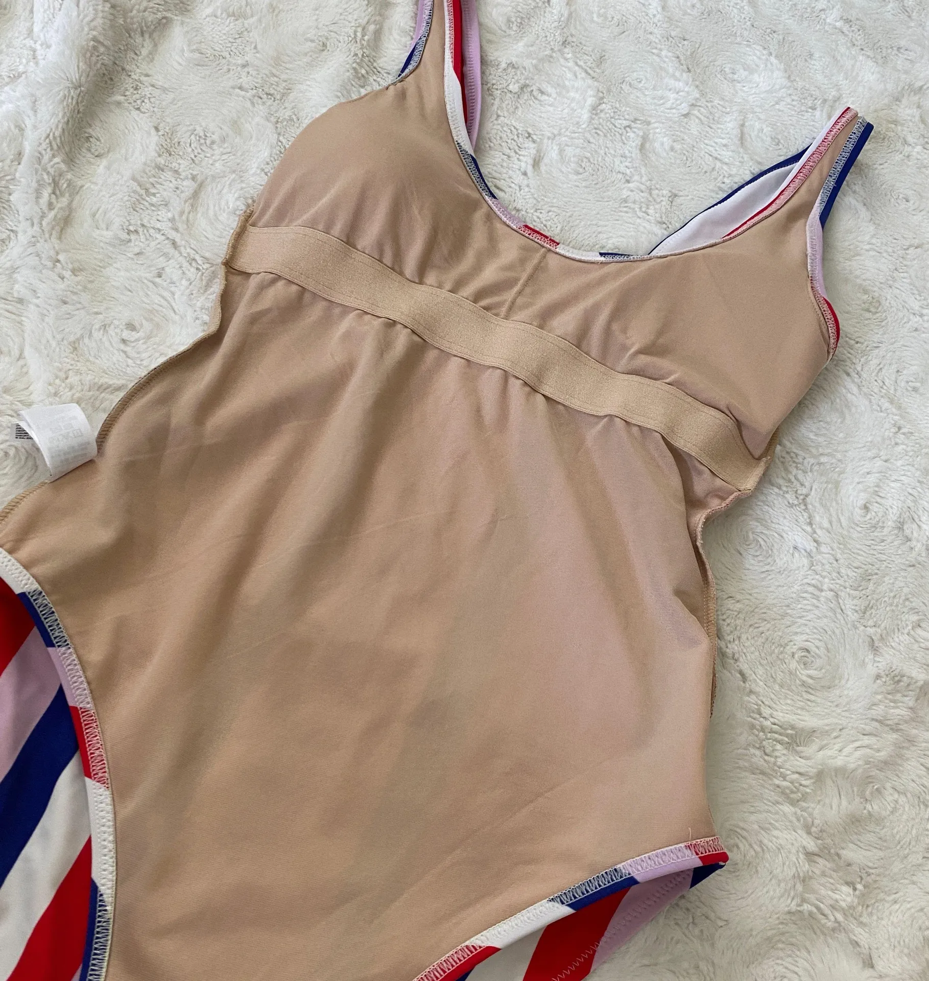  XS Scoop-Neck Striped Swimsuit One Piece - Image 5