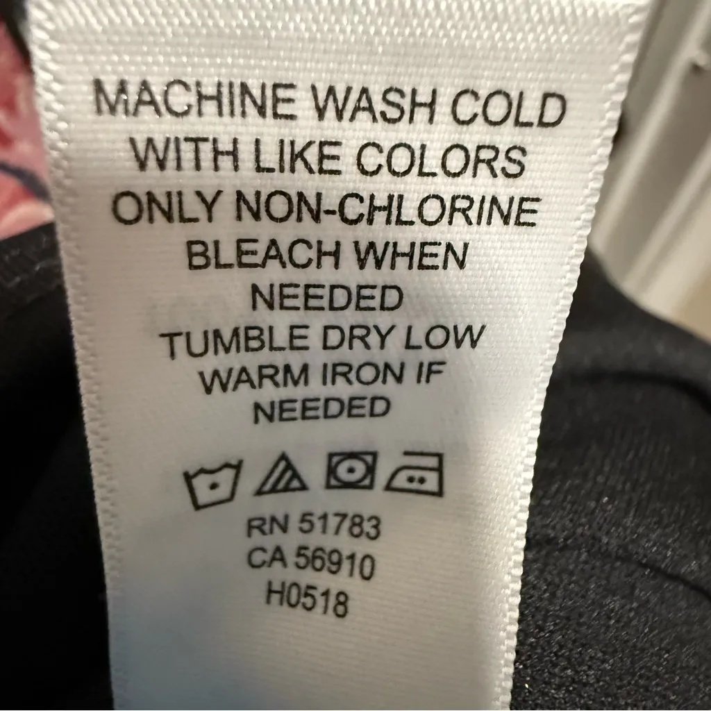 Maurices Black Dress with Pink and White Floral Design - Image 8