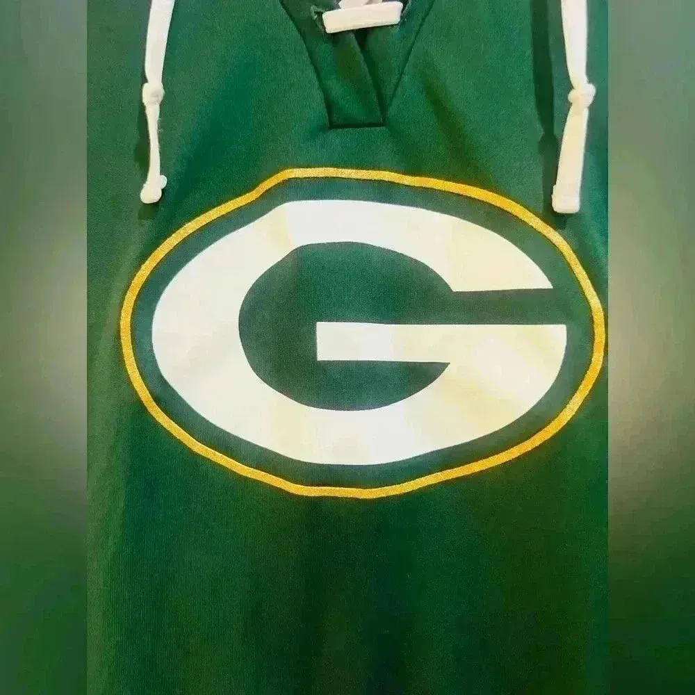 Green Bay Packers Aaron Rodgers Green Long Jersey Shirt  Womens M - Image 5