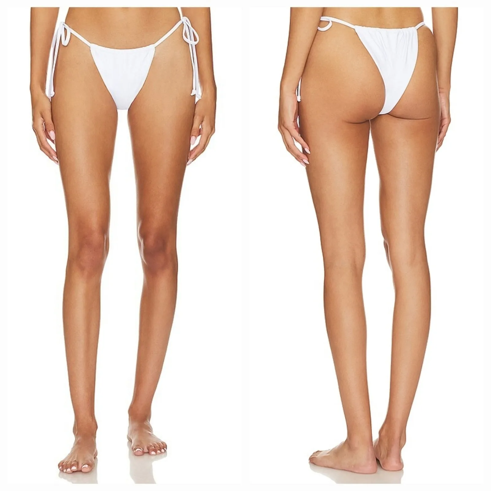 Superdown Anneke Bikini Bottom in White - Image 2