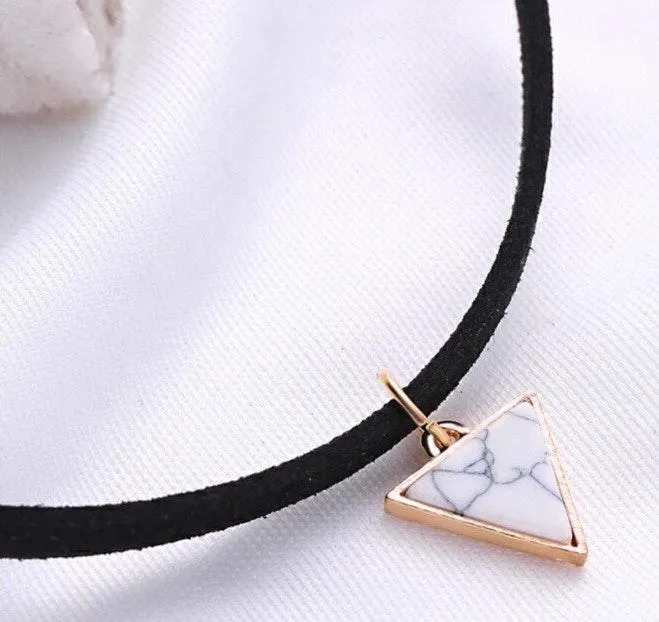 Boutique New Marble Triangle Choker  - Image 2