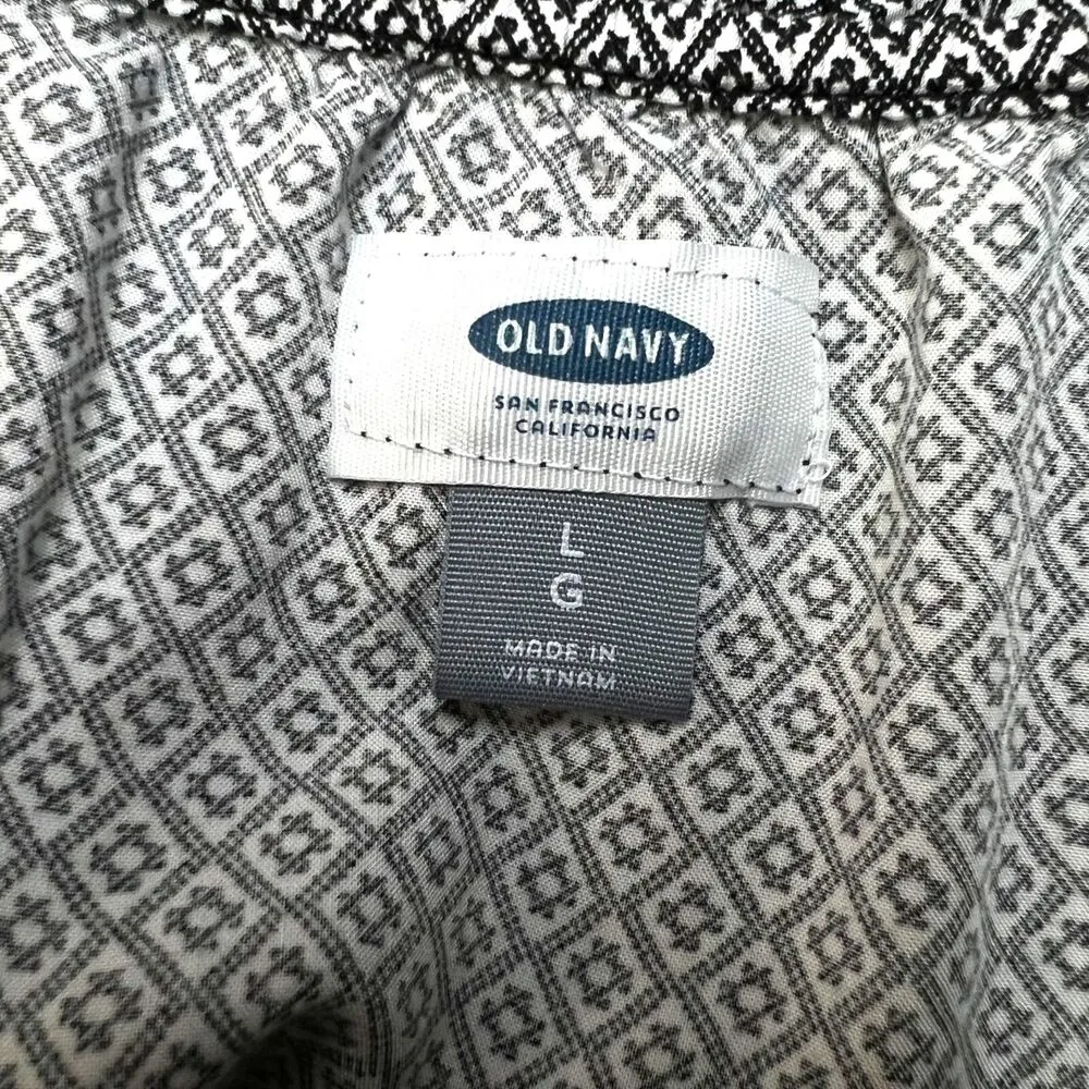 Old Navy Womens Blouson Sundress Sleeveless Geo Print Summer Lightweight Large - Image 13