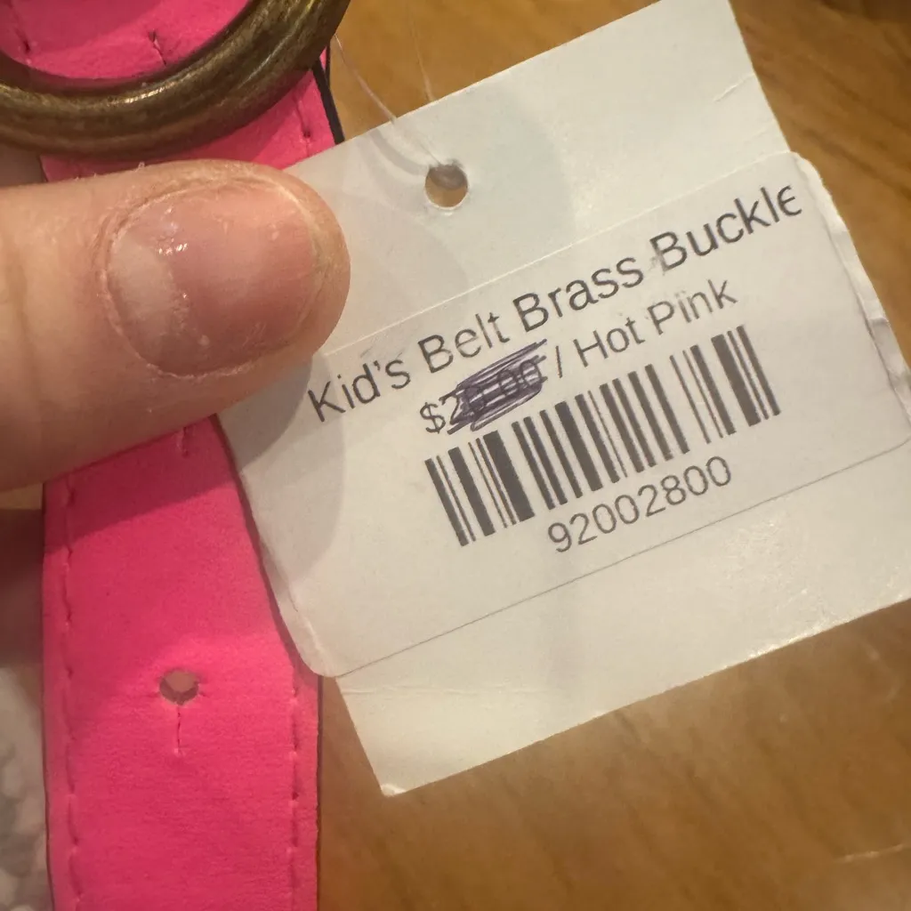 Boutine LA Pink and Tan Women's Belt - Image 3