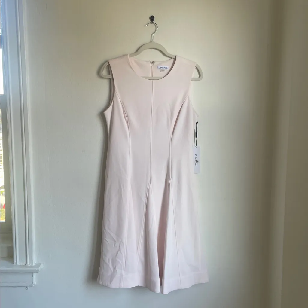 NWT Calvin Klein Pink Midi Dress - Image 3