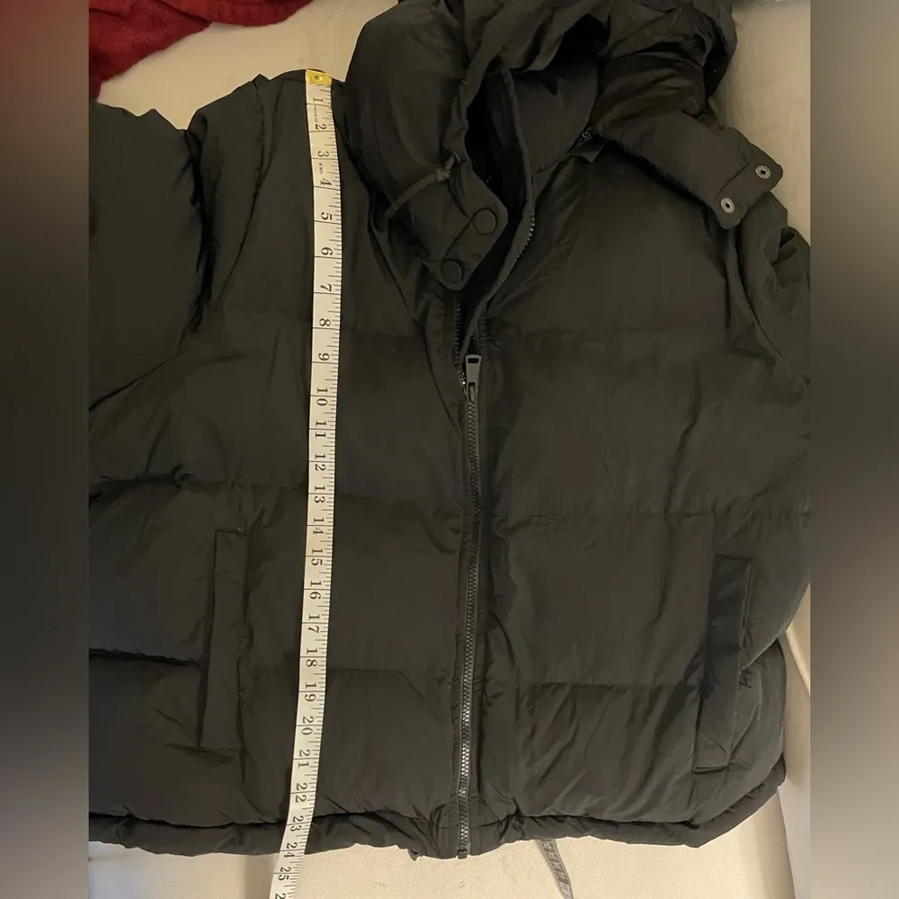 NWT Good American Black Puffer Jacket Removable Hood Size 2XL - Image 6