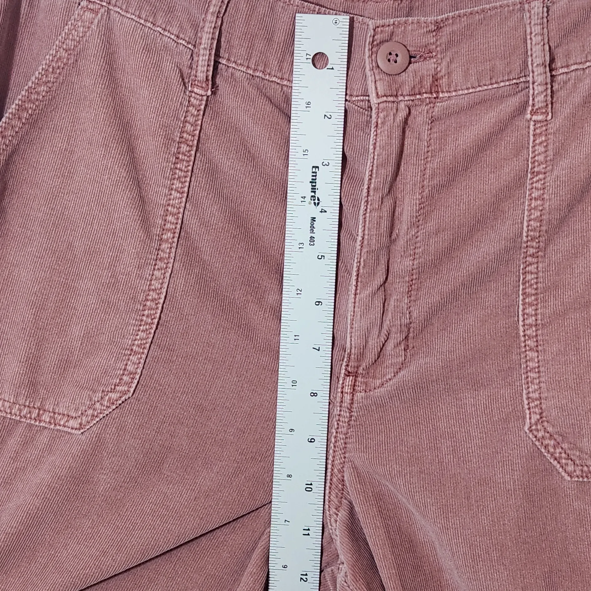 American Eagle Pink Corduroy Cargo Joggers Size 14 - Image 7