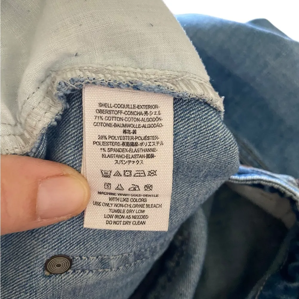 Free People Braided belt denim button fly shorts - Image 8