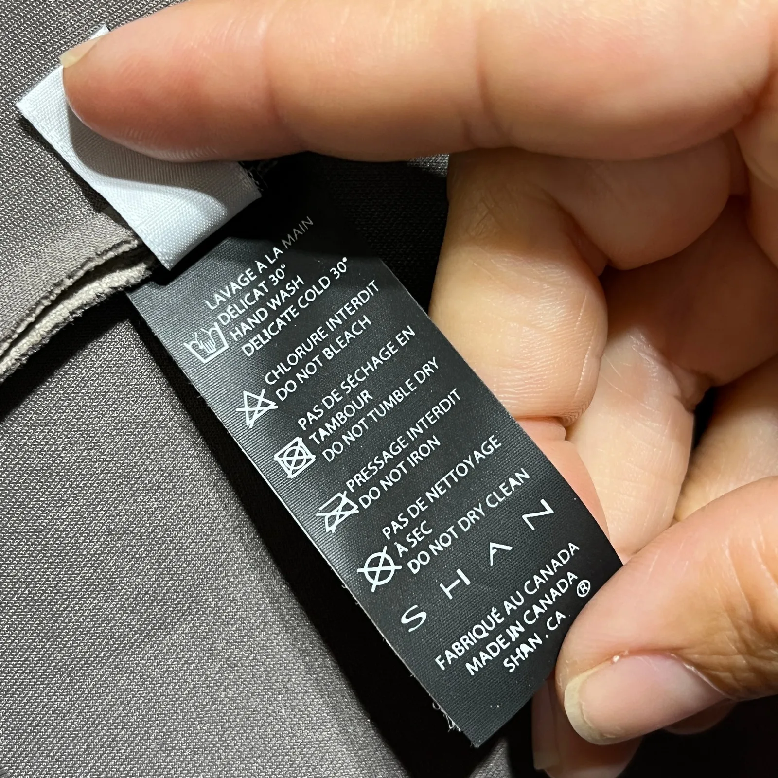 Shan Women's Vegan Suede Bike Shorts Sahara Tan Size 4 Made in Canada - Image 5