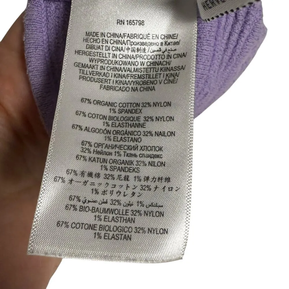 Herve Leger Boucle Lavender Purple Ribbed Bra Top Size Medium - Image 12