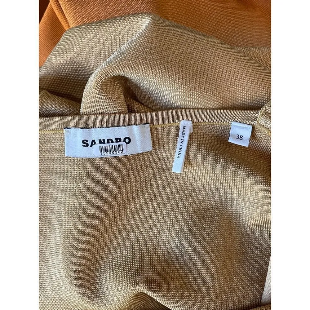 Sandro Aja Dress Orange Womens Size FR 38 US - Image 13