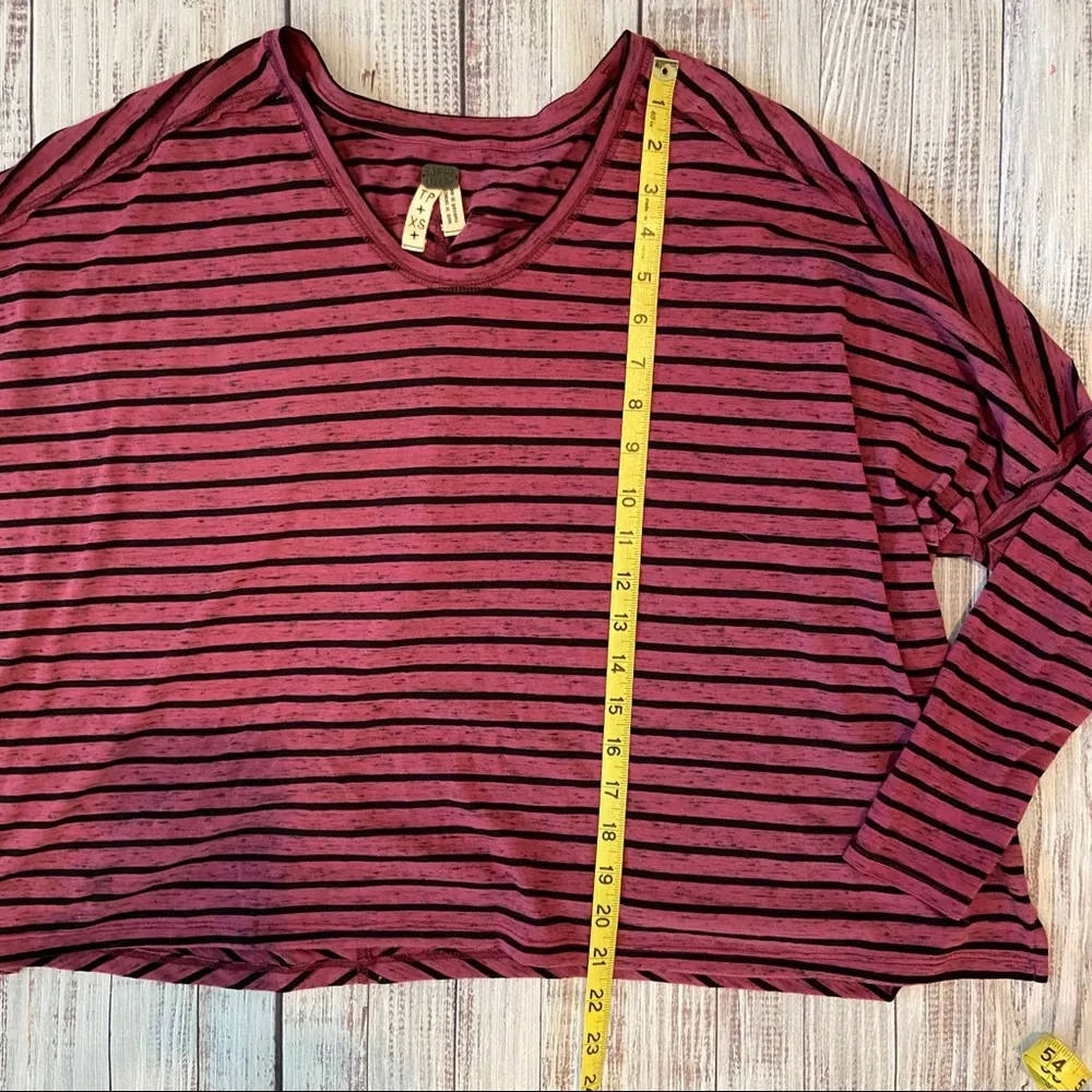 Free People We the Free Striped Oversize Tee Shirt. Size XSmall. - Image 7