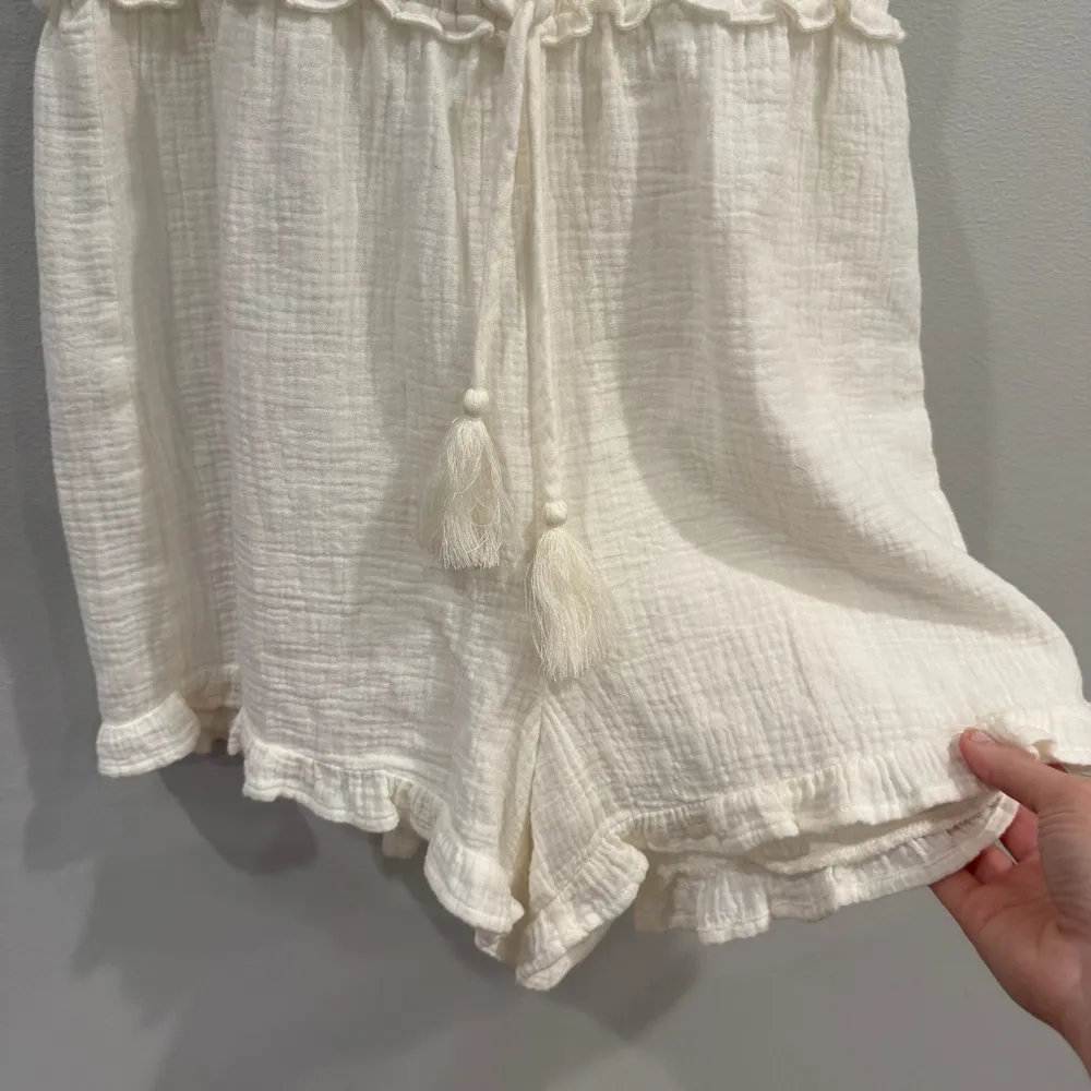 Sundays Anthropologie Siri Romper Ivory - Image 5