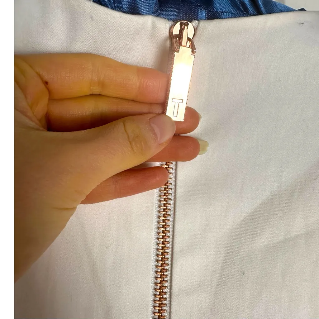 NEW Ted Baker London Dayzey white A-Line Sleeveless lace Panel Fit Midi dress 2 - Image 11