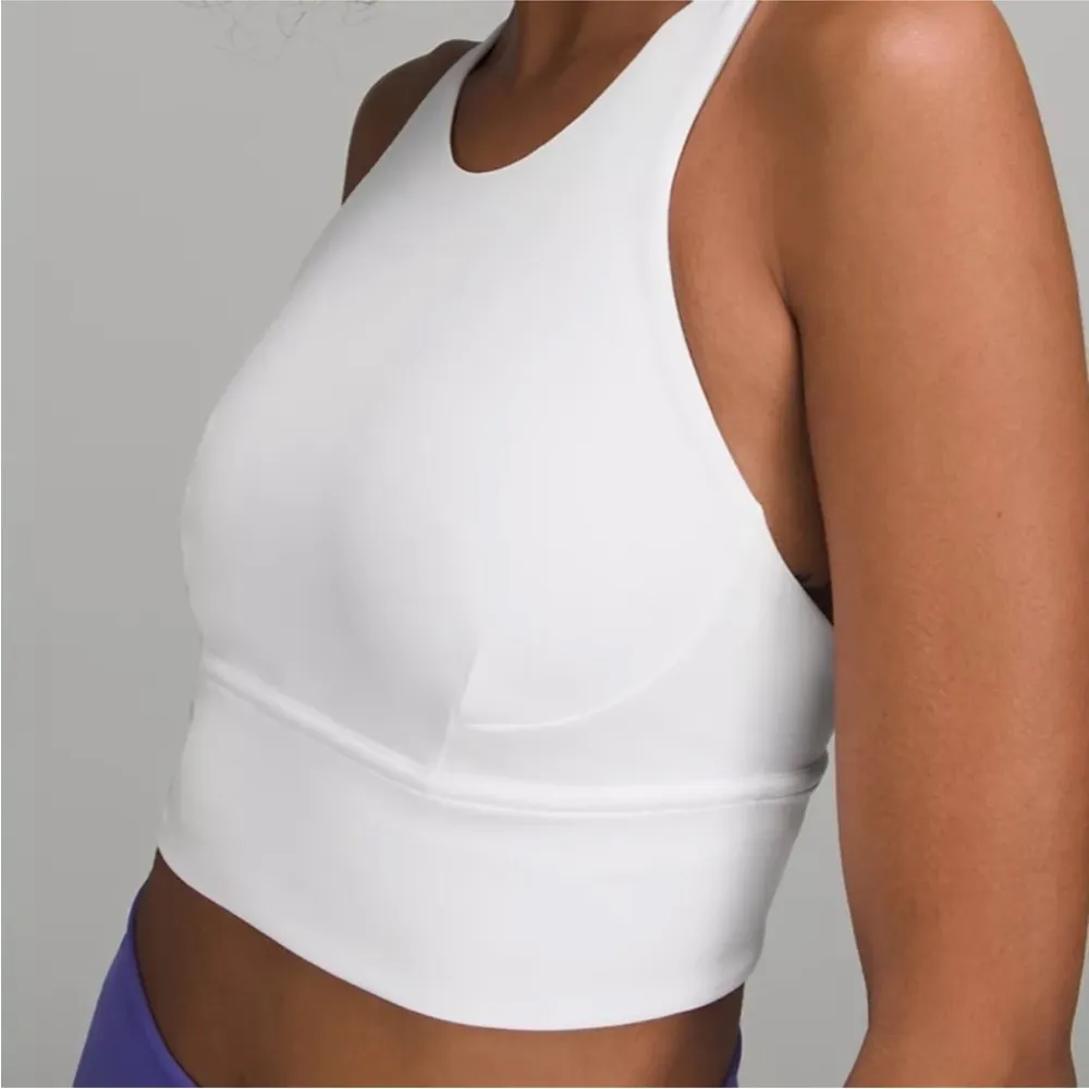 Lululemon Ebb to Train White Racerback Bra 6 -flawed - Image 5