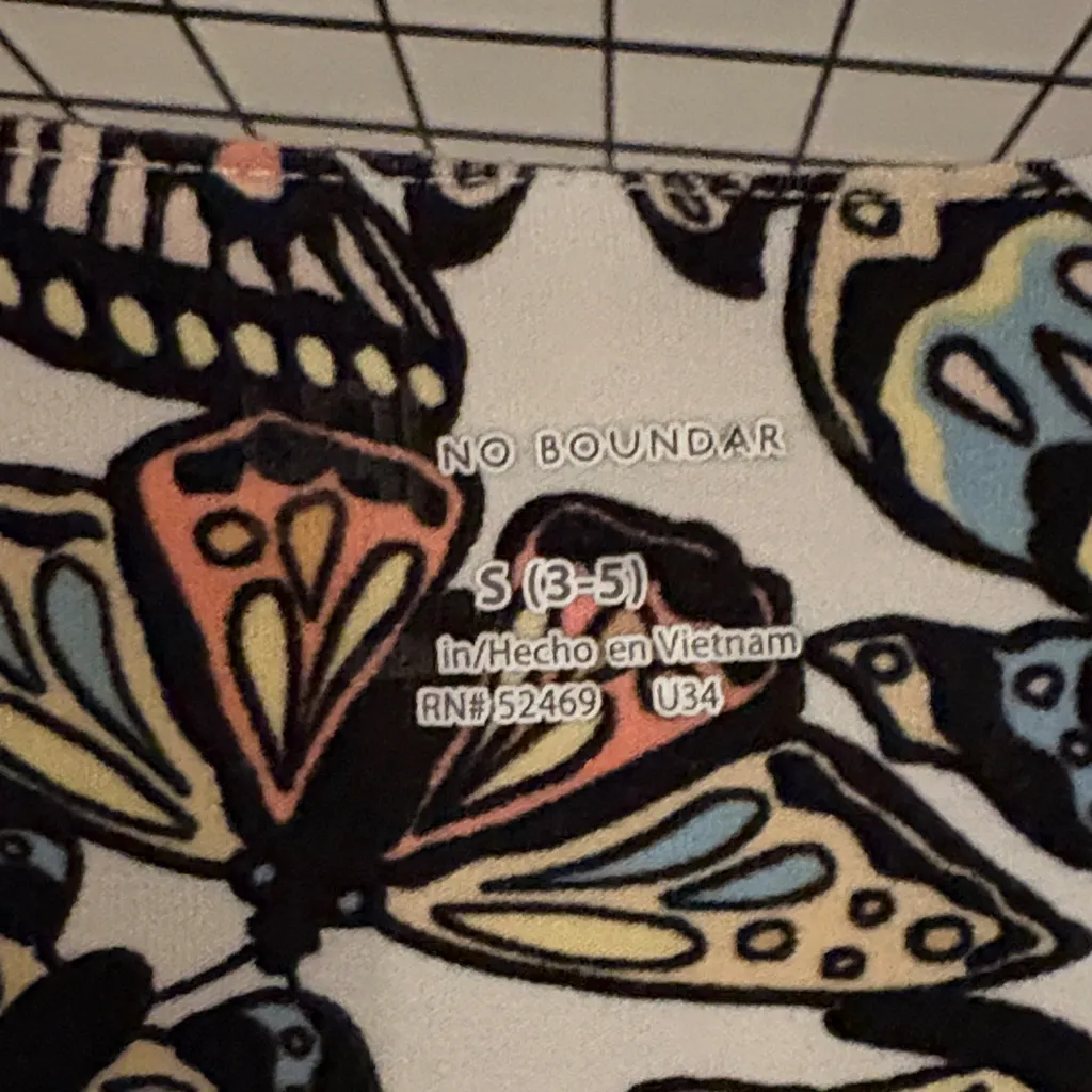 No Boundaries Multicolor Butterfly Midi Dress - Image 2