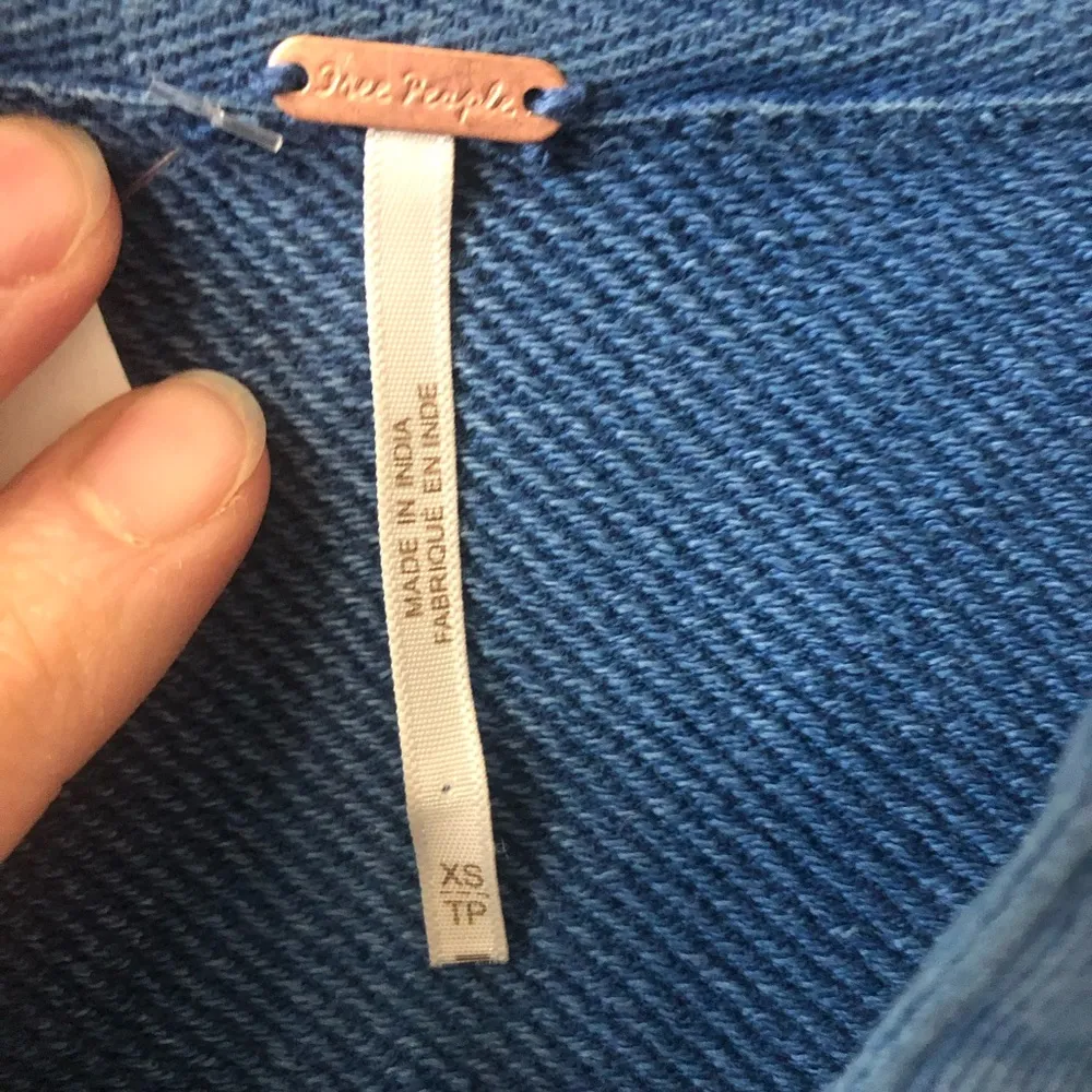 NWOT Free People Willow Polo Shirt in Rinsed Cobalt - Size XS - Image 3