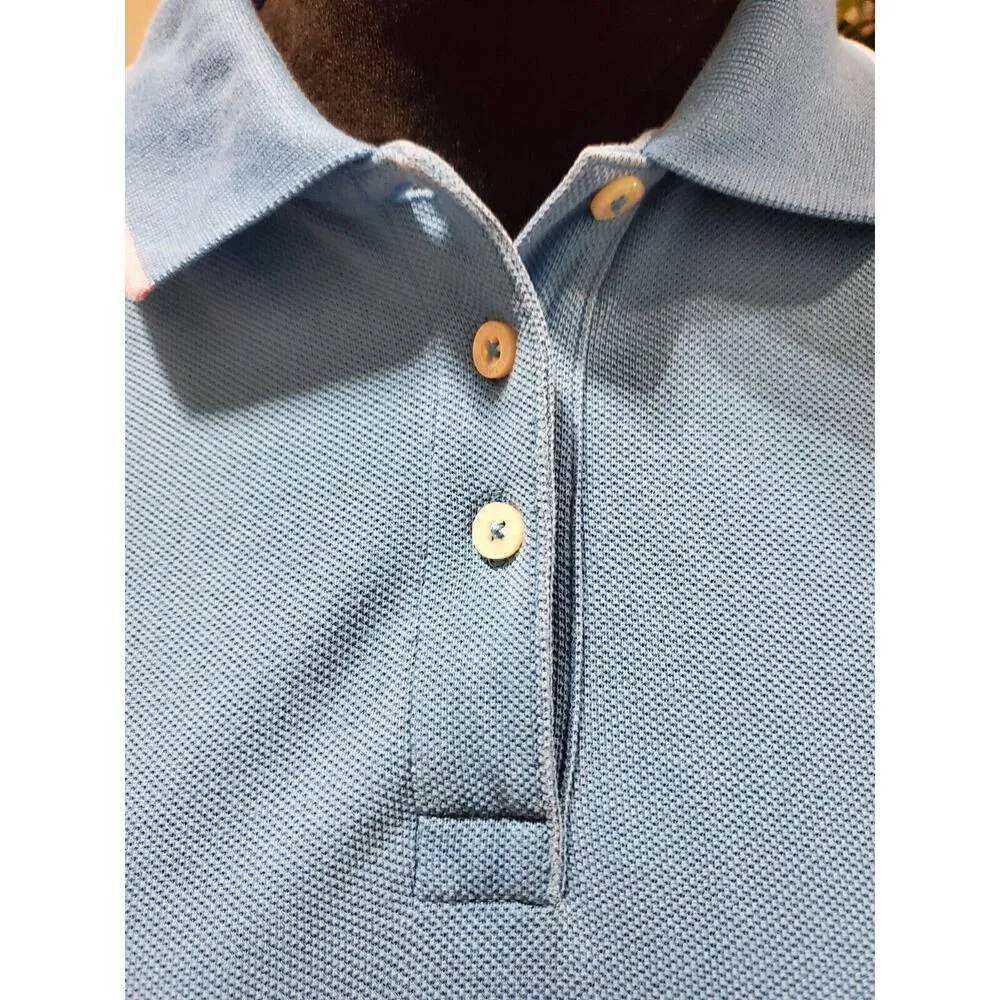 Brooks Brother Women's Blue 100% Cotton Short Sleeve Collared Polo Shirt Small - Image 12