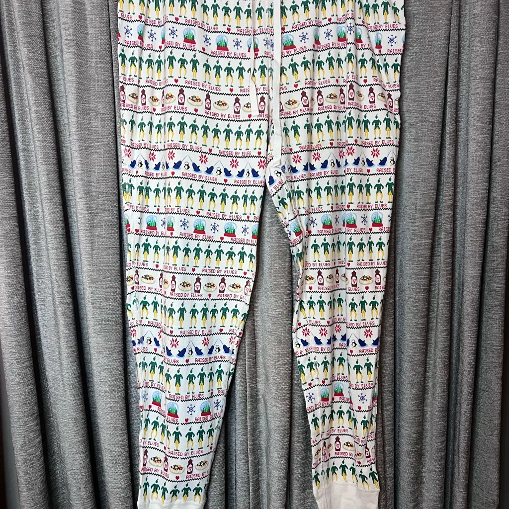 Hanna Andersson Elf Fairisle Long John Pajama Pants in Size Extra Extra Large White - Image 3