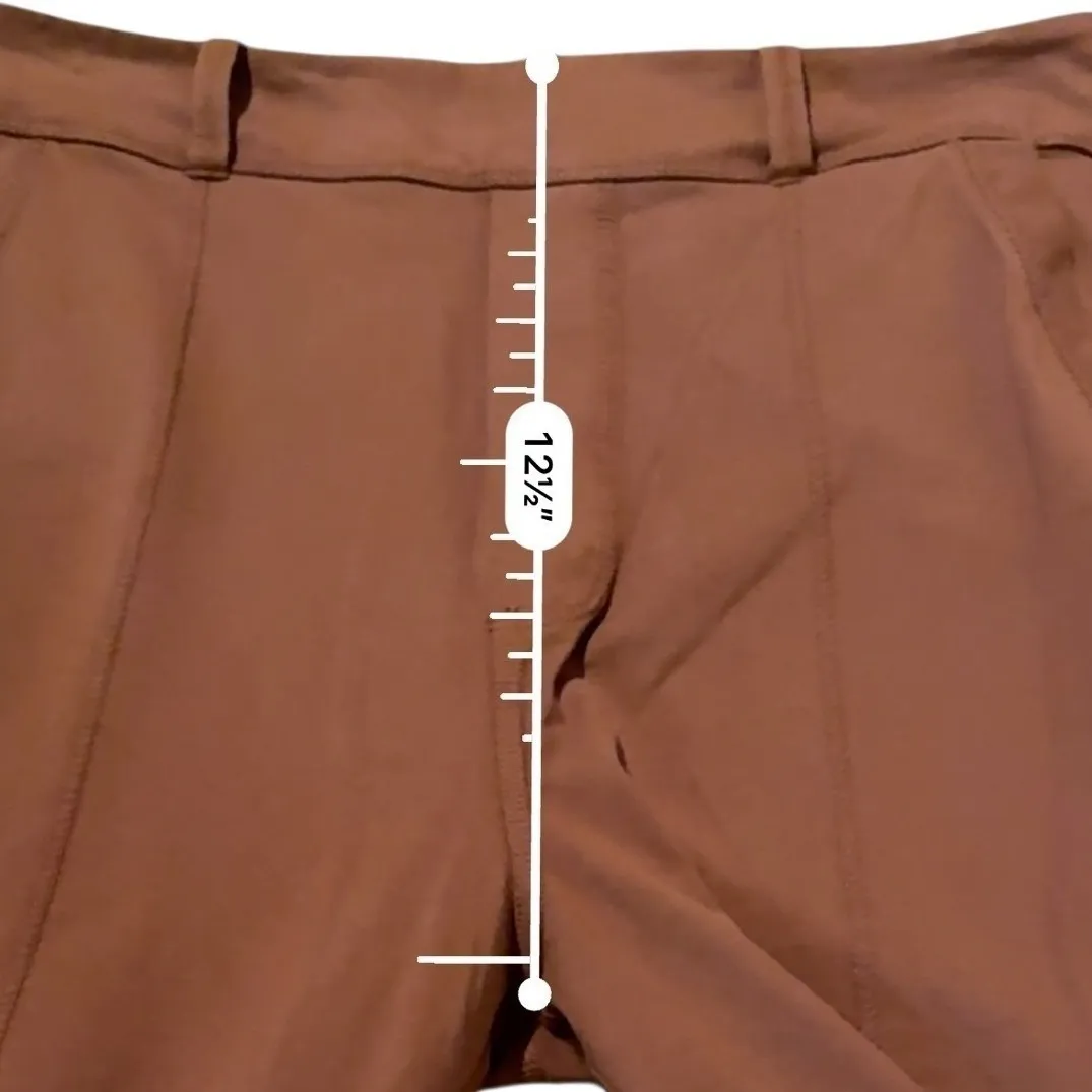 Frank & Eileen Murphy Cropped Trouser Pants Size XL Cinnamon Stretch Slim Fit - Image 9