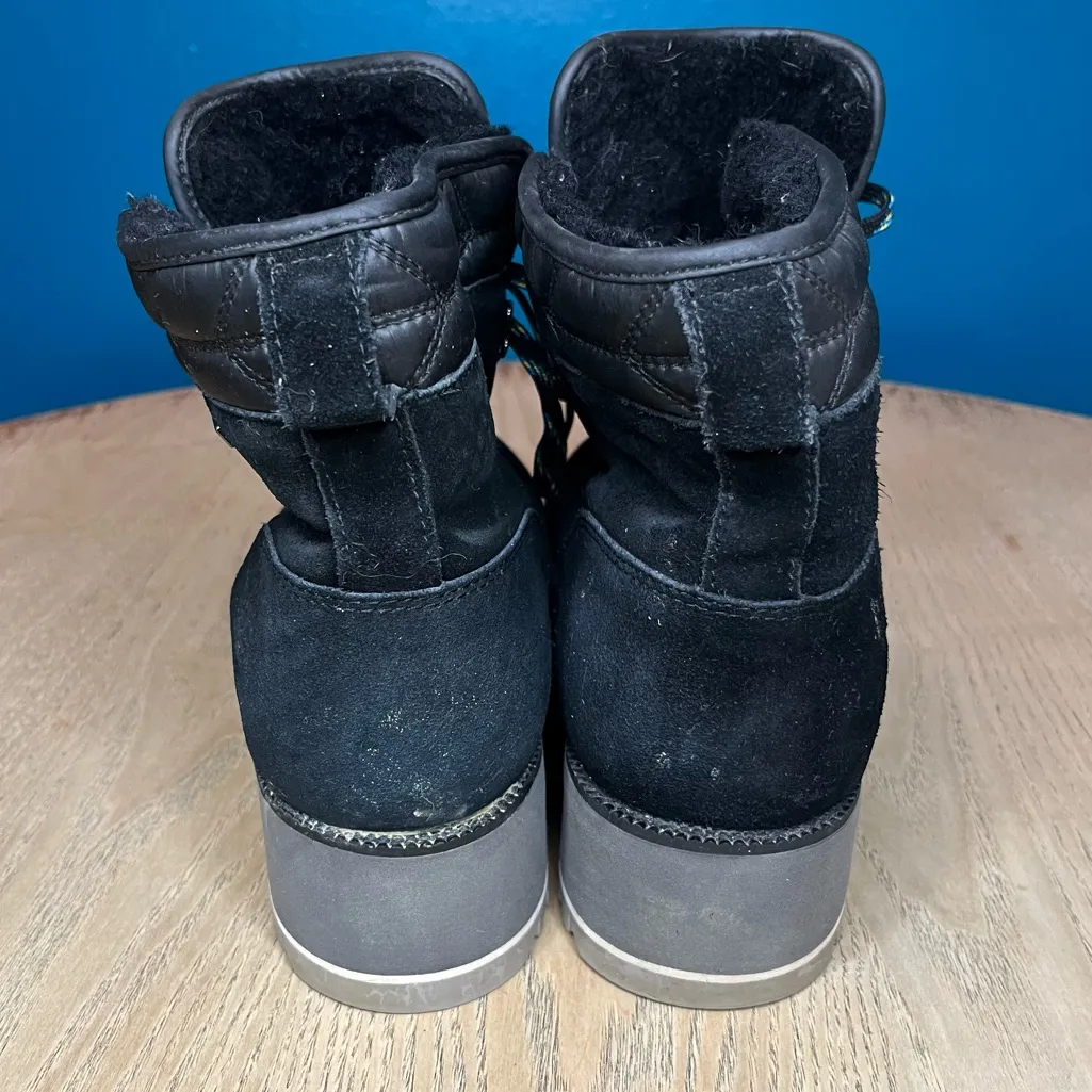 UGG Birch Women’s Snow Boots Black Suede Waterproof Lined Insulated Size 9 - Image 3