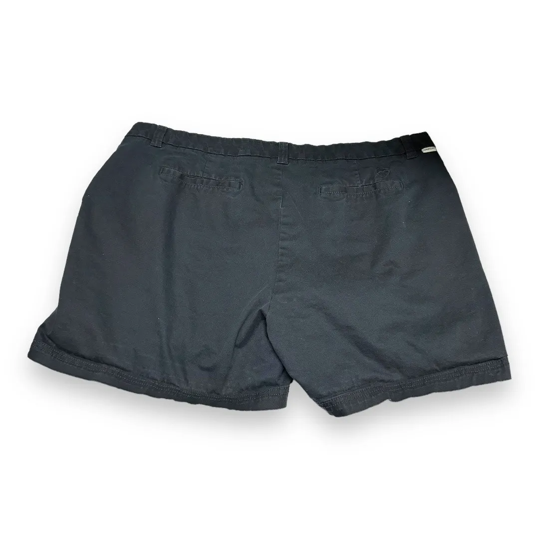 5/$65 Magellan Outdoors Womens Shorts 20 Navy Blue Happy Camper Plus Size - Image 3