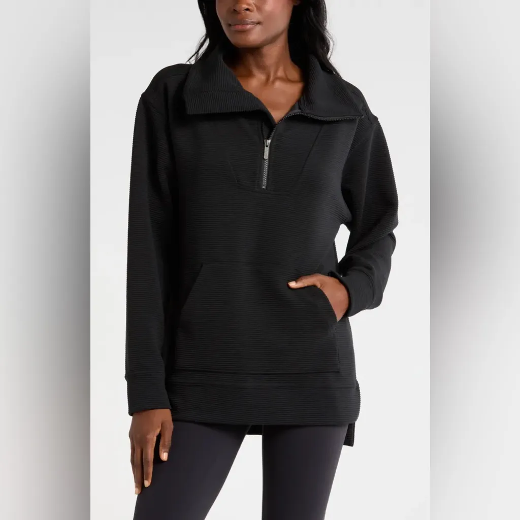 Zella Men's Black Zip-Up Sweater - Image 3