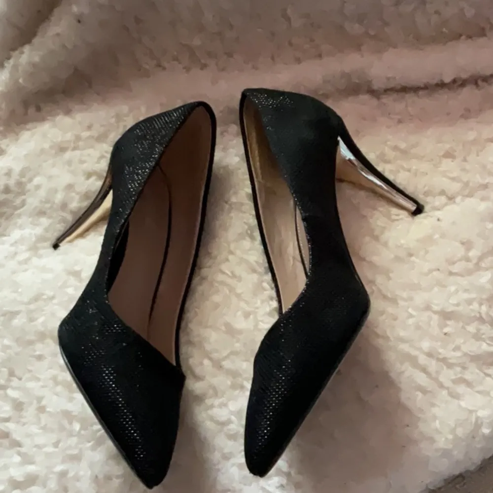 Glint Black Heels Elegant Sparkly Design Size 8.5 - Image 4