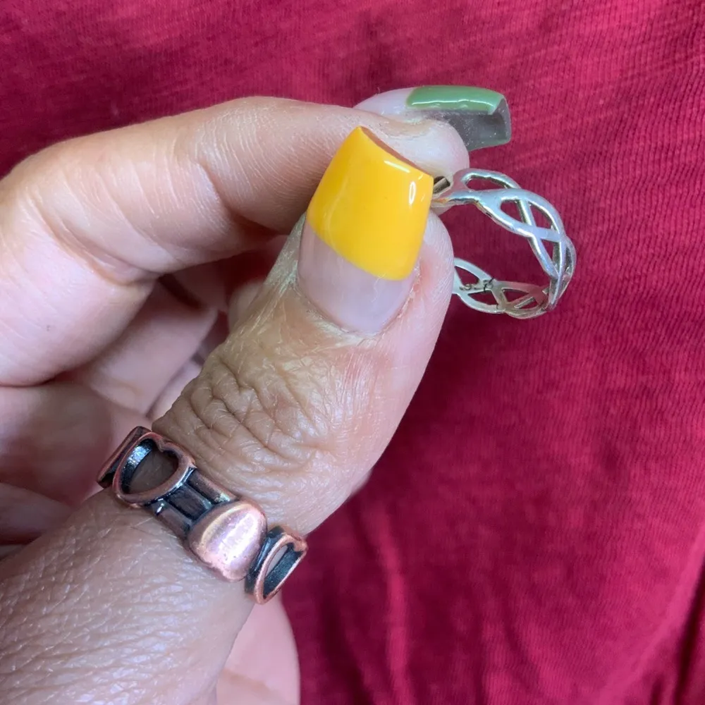 Sterling Silver 925 Geometric Ring - Image 2