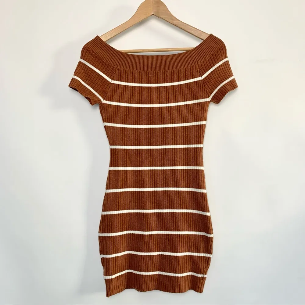 Active USA Ribbed Striped Bodycon Dress - Image 2