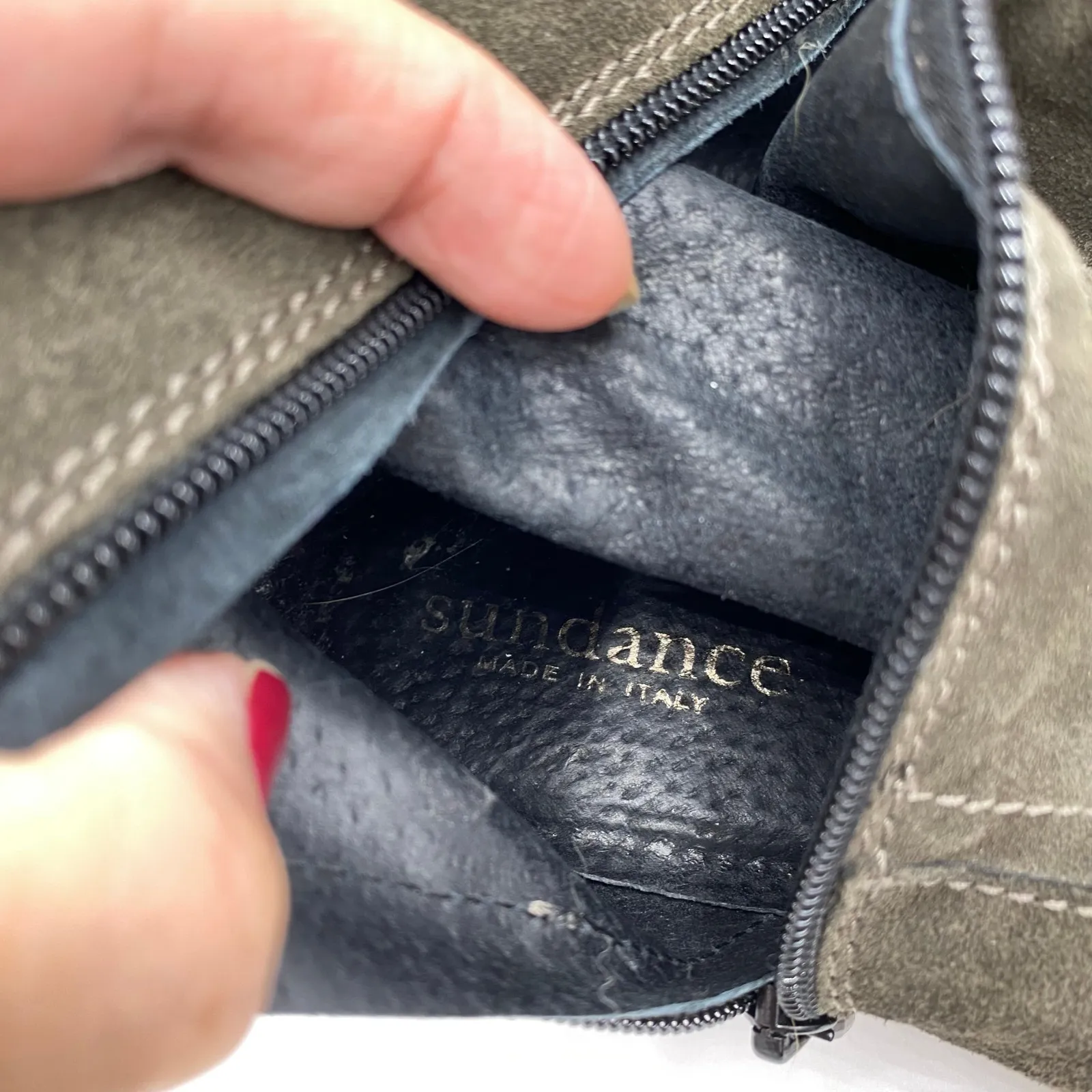 Sundance Women Brown Suede Leather Knee High Riding Boots Size 38 EUR - Image 9