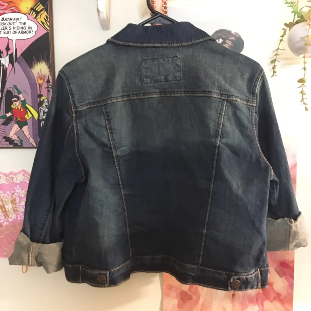 NEW WITH TAGS Denim Jean Jacket Size XL - Image 2