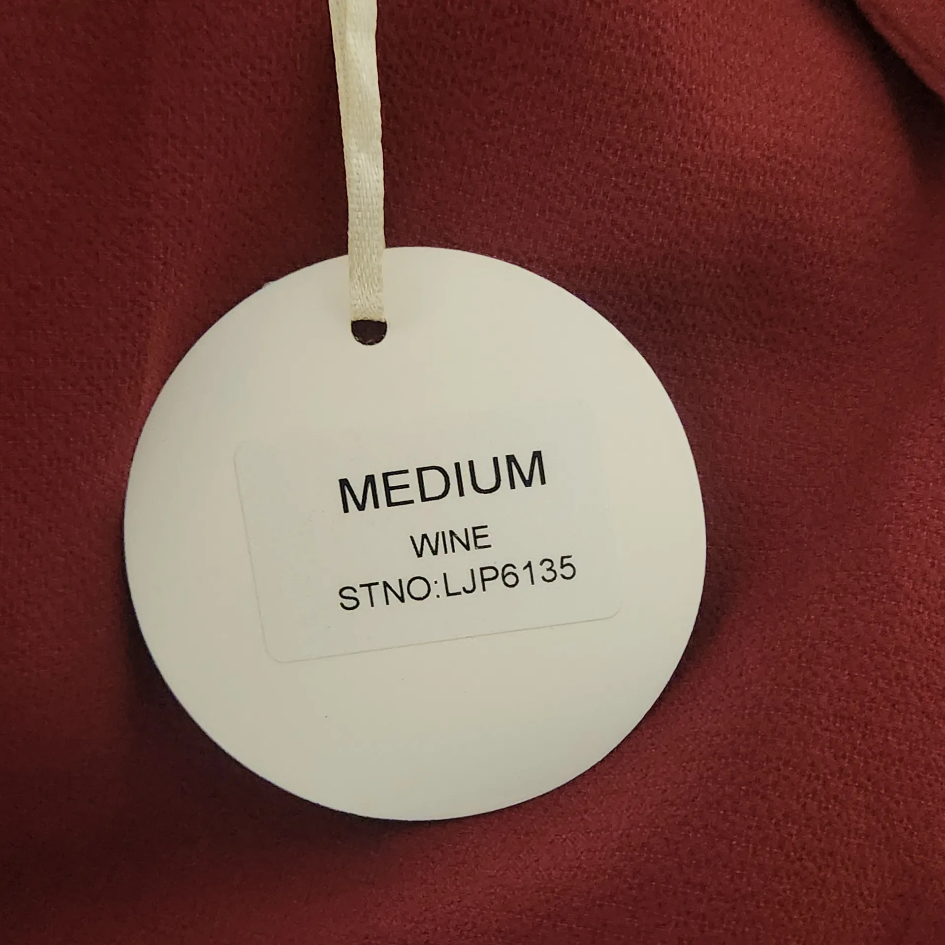 Luxxel Burgundy Long Sleeve Jumpsuit NWT Size Medium Oxblood Wide Leg Jumpsuit - Image 7