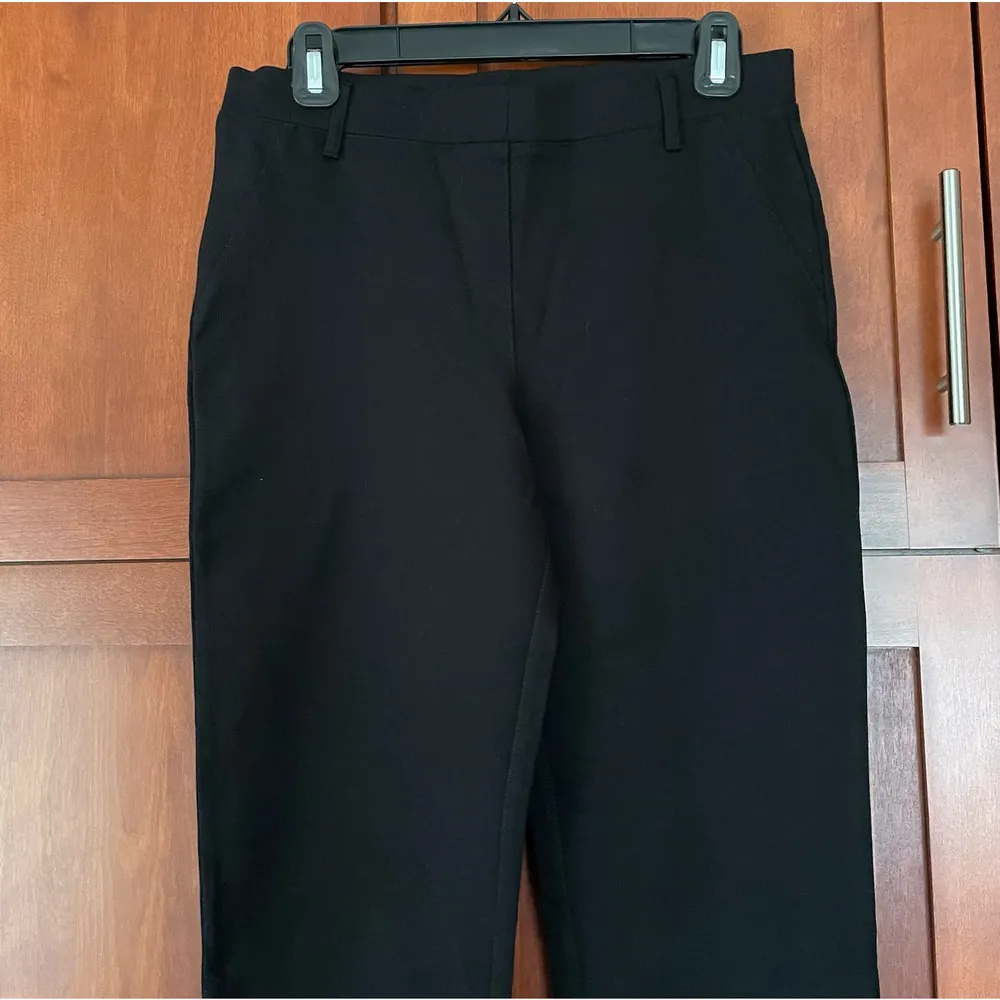 Quince Ultra Stretch Ponte Straight Leg Pant Black Size Small Petite NEW - Image 3
