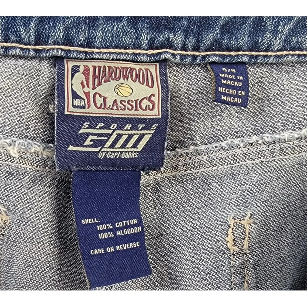 Boston Celtics NBA Hardwood Classics Denim Jeans by Carl Banks Women's Size 9 Blue - Image 6