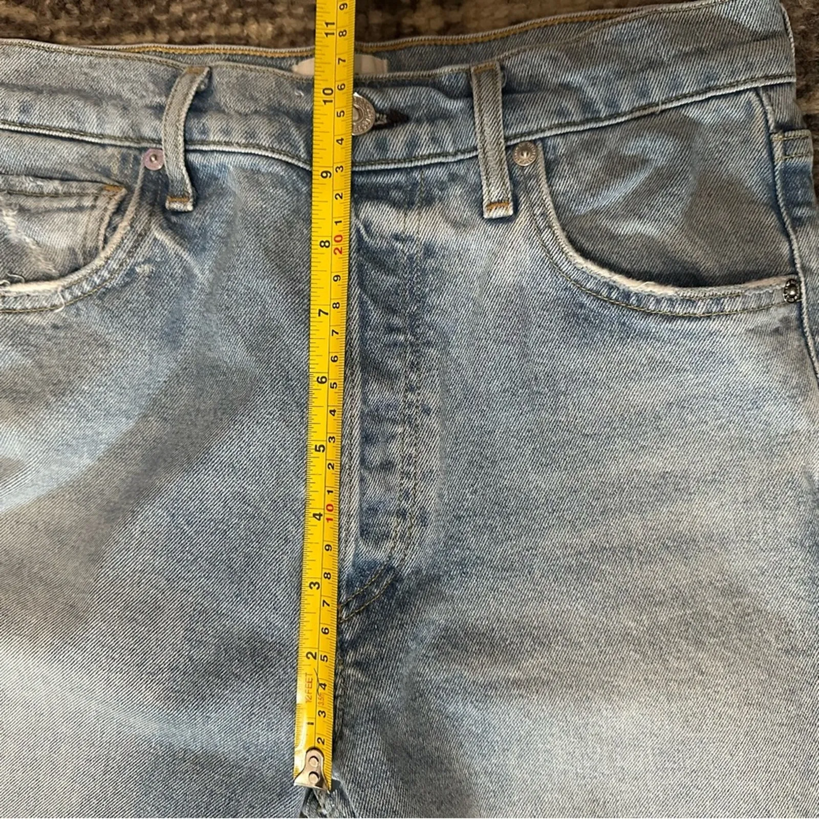 Citizens of Humanity Women’s Size 27 Light Blue Wash Charlotte Cropped Jeans - Image 10