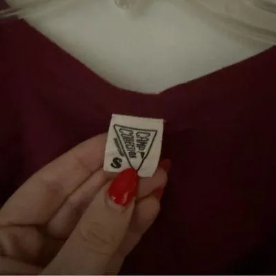 Camp Collection Dolly Burgundy Retro Tank Top - Image 2