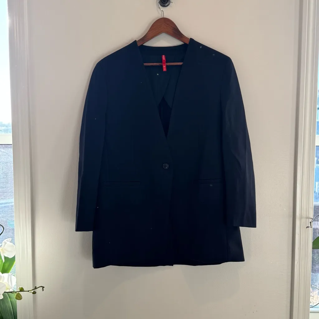 Navy Spanx “Perfect Collarless Blazer” size M - Image 2
