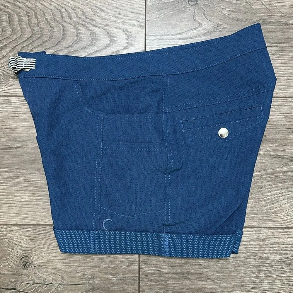 Zyia Active Blue Trail Hiking Casual Stretch Shorts Size Small - Image 4