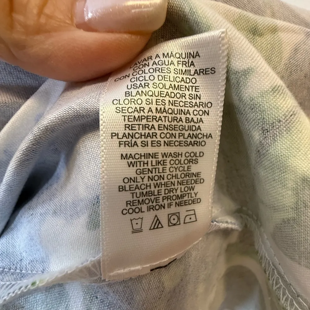 MILLY Capri Floral Sleeveless Dress Cotton Fit And Flare Women’s Size 10 - Image 11